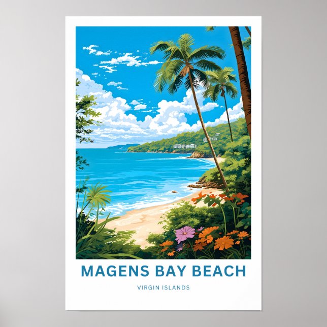 Impresión de viajes de Magens Bay Beach Virgin Isl (Frente)