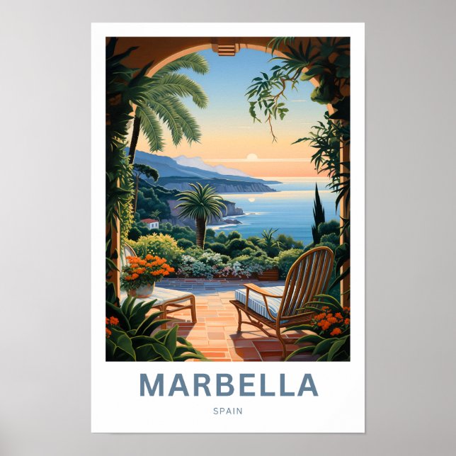 Impresión de viajes de Marbella España (Frente)