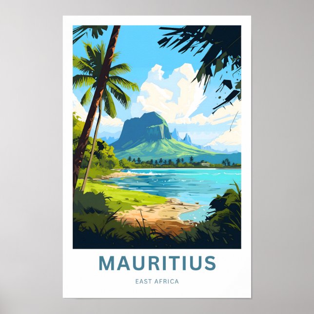 Impresión de viajes de Mauricio para África Orient (Frente)