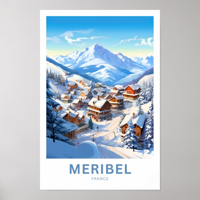 Impresión de viajes de Meribel France (Frente)