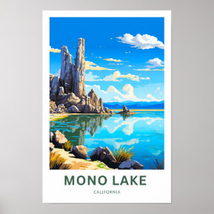 Impresión de viajes de Mono Lake California