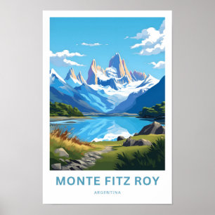 Impresión de viajes de Monte Fitz Roy Argentina