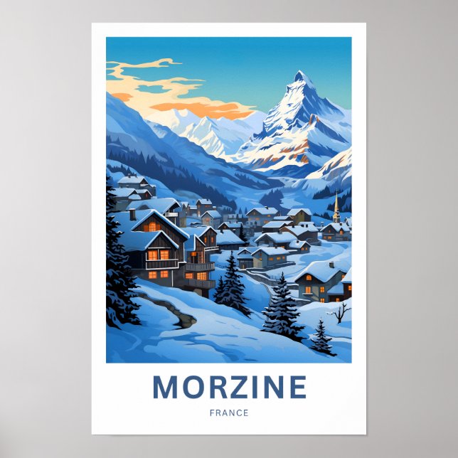 Impresión de viajes de Morzine France (Frente)
