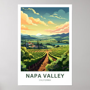Impresión de viajes de Napa Valley California