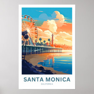 Impresión de viajes de Santa Mónica California