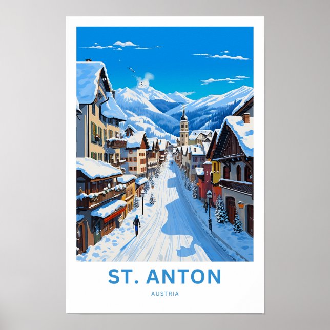Impresión de viajes de St. Anton Austria (Frente)