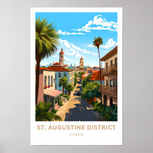 Impresión de viajes de St. Augustine District Flor