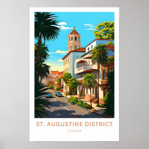 Impresión de viajes de St. Augustine District Flor