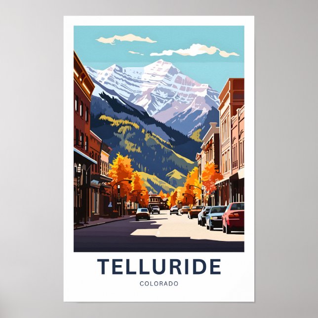 Impresión de viajes de Telluride Colorado (Frente)