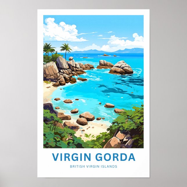 Impresión de viajes de Virgin Gorda Islas Vírgenes (Frente)