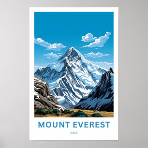 Impresión de viajes del Monte Everest Asia
