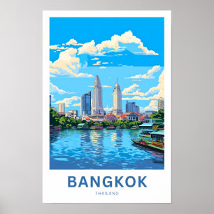 Impresión de viajes en Bangkok Tailandia