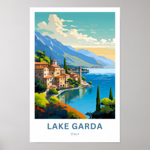 Impresión de viajes en el lago Garda Italia