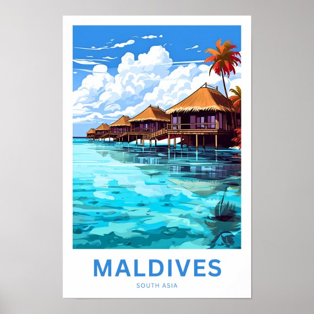 Impresión de viajes en el sur de Asia de Maldivas (Frente)