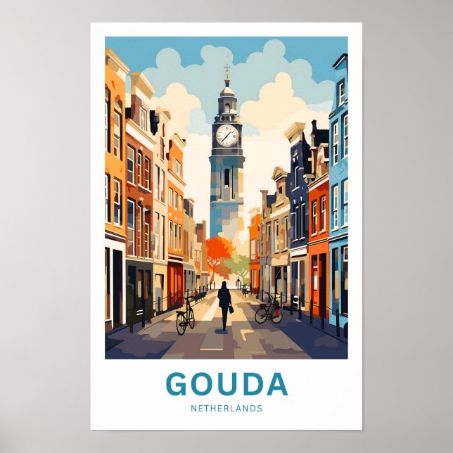 Impresión de viajes Gouda Netherlands (Frente)