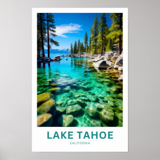 Impresión de viajes por el lago Tahoe California