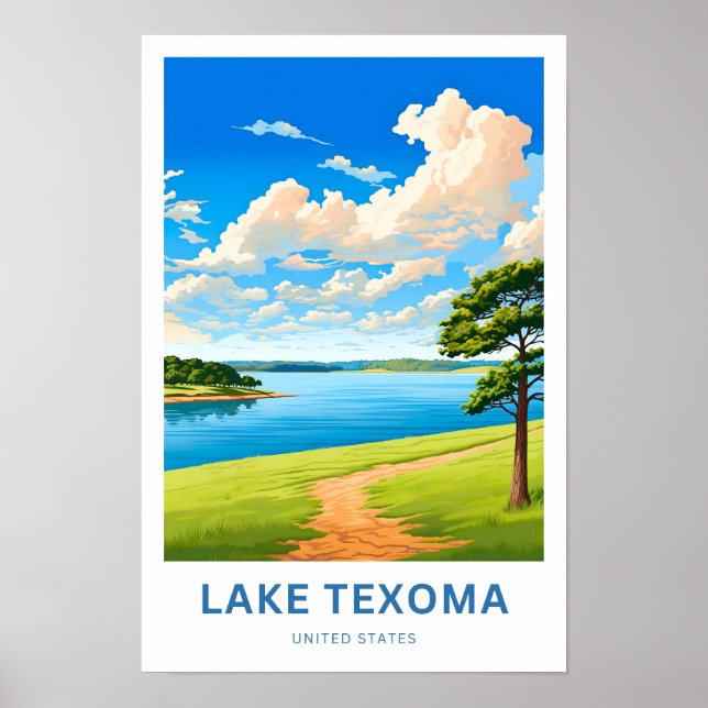 Impresión de viajes por el lago Texoma Estados Uni (Frente)