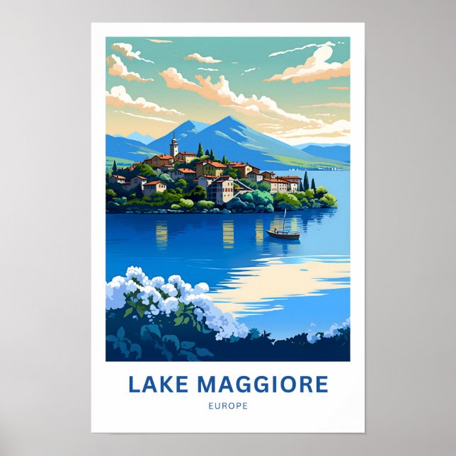 Impresión de viajes por Lake Maggiore Europe (Frente)