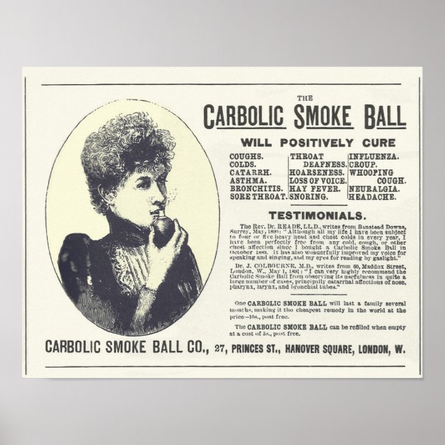 Impresión de vintage Carbolic Smoeball (Frente)