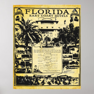 Impresión de Vintage Florida East Coast