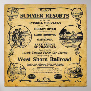 Impresión de Vintage New York West Shore Railroad