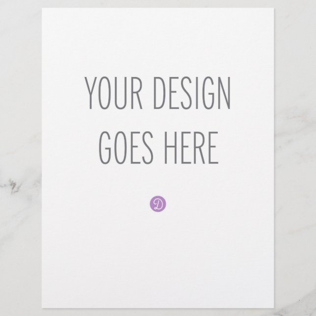 Impresión de volante de tamaño de letra (8"x11.5") (Frente)