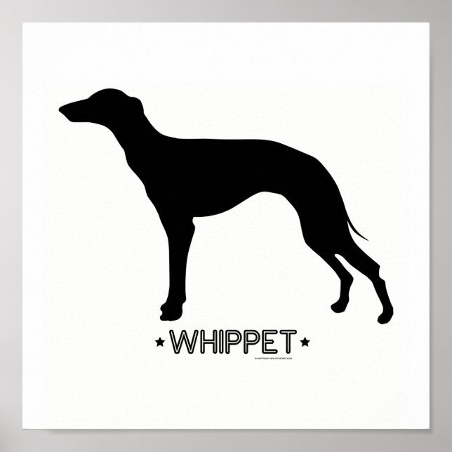 Impresión de Whippet (Frente)