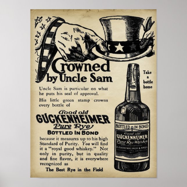 Impresión de Whisky de centeno de Guckenheimer (Frente)