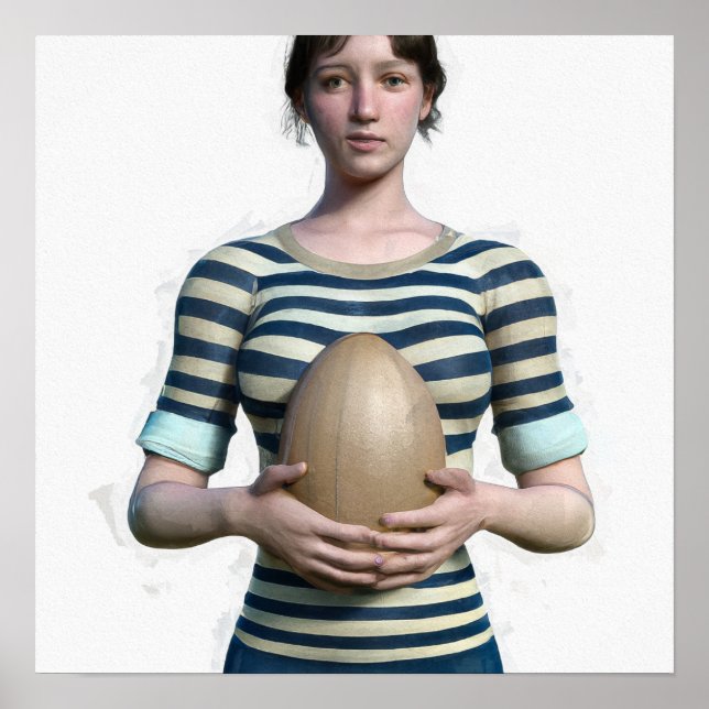 Impresión de Woman Rugby Player (Frente)