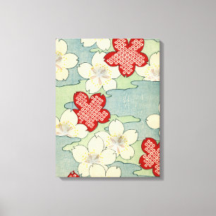 Impresión de Woodblock de los flores del Dogwood