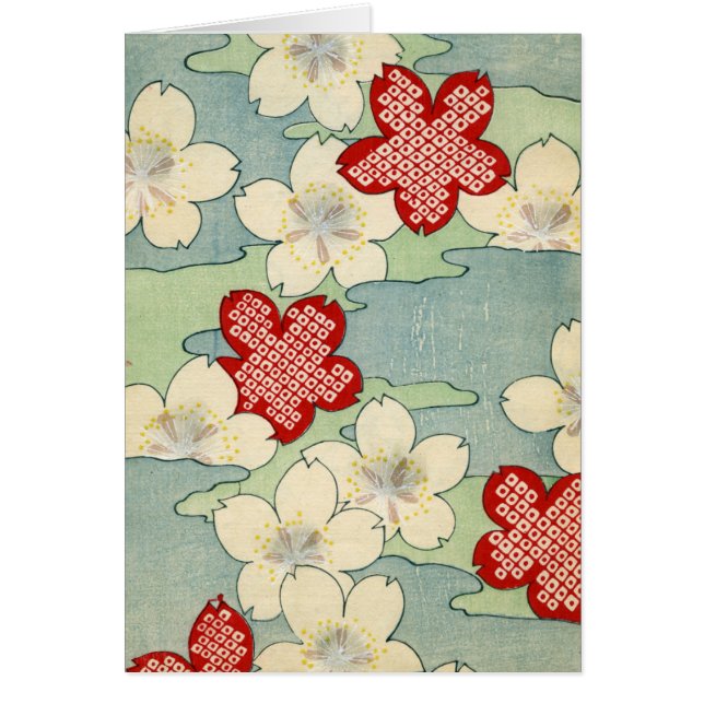 Impresión de Woodblock de los flores del Dogwood (Frente)