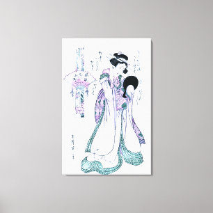 Impresión de Woodblock del japonés del komachi de