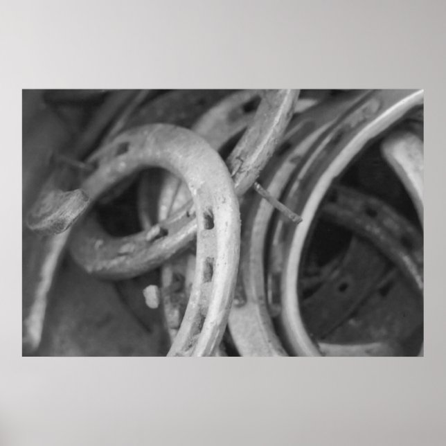 Impresión de zapatos de caballo (Frente)