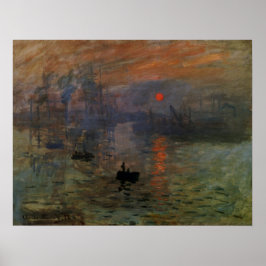Impresión del amanecer por Claude Monet, arte vint