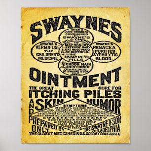 Impresión del anuncio del ungüento de Swaynes