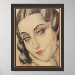 Impresión del art déco de "Lili Elba" de Gerda