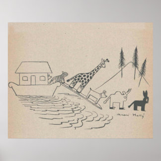 Impresión del arte arca de Noah