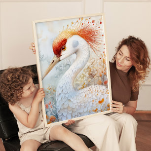 Impresión del arte de la grúa de Sandhill