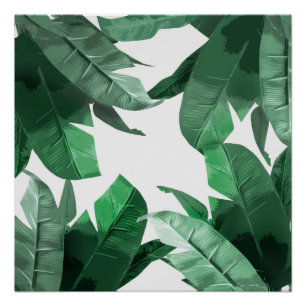 Impresión del arte de la hoja del plátano