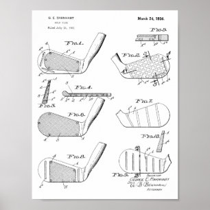 Impresión del arte de la patente de diseño de los