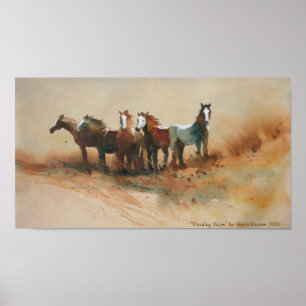 Impresión del arte de las "caras familiares"