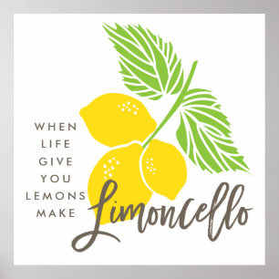 Impresión del arte de Limoncello, cuando la vida