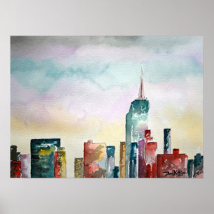 Impresión del arte de New York City