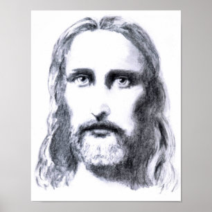 Impresión del arte del dibujo del Jesucristo