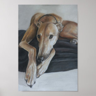 Impresión del arte del galgo