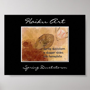 Impresión del arte del Haiku del Duststorm de la