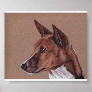Impresión del arte del perro de Basenji