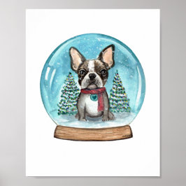 Impresión del arte del terror del globo de nieve e