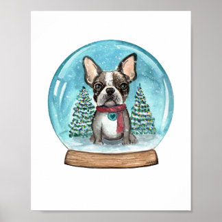 Impresión del arte del terror del globo de nieve e