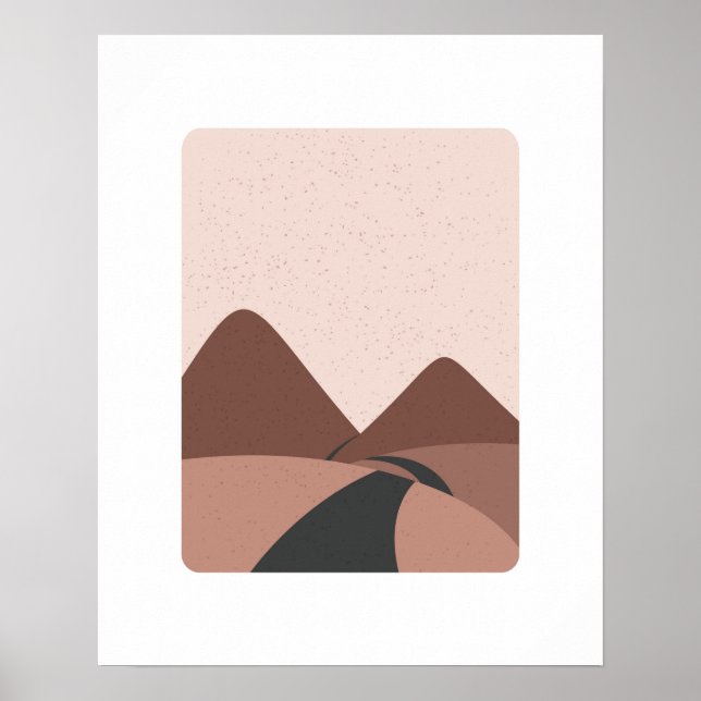 Impresión del arte paisajístico de la ruta montaño (Frente)